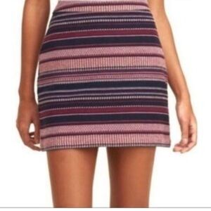 HOLLISTER Women's Striped Mini Skirt - Size 9